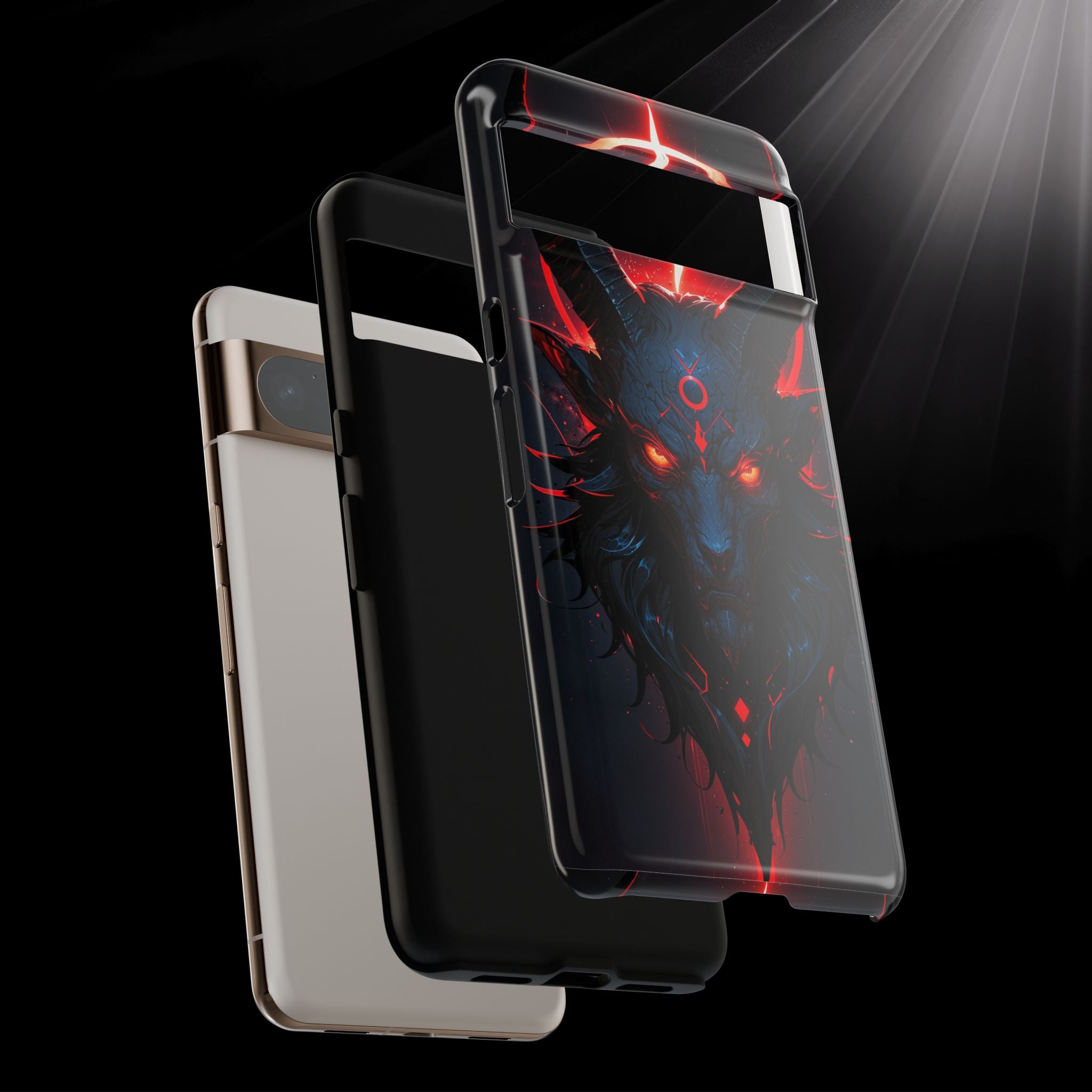 Demonic Goat Phone Case – Occult Baphomet Design | Grim Sanctum