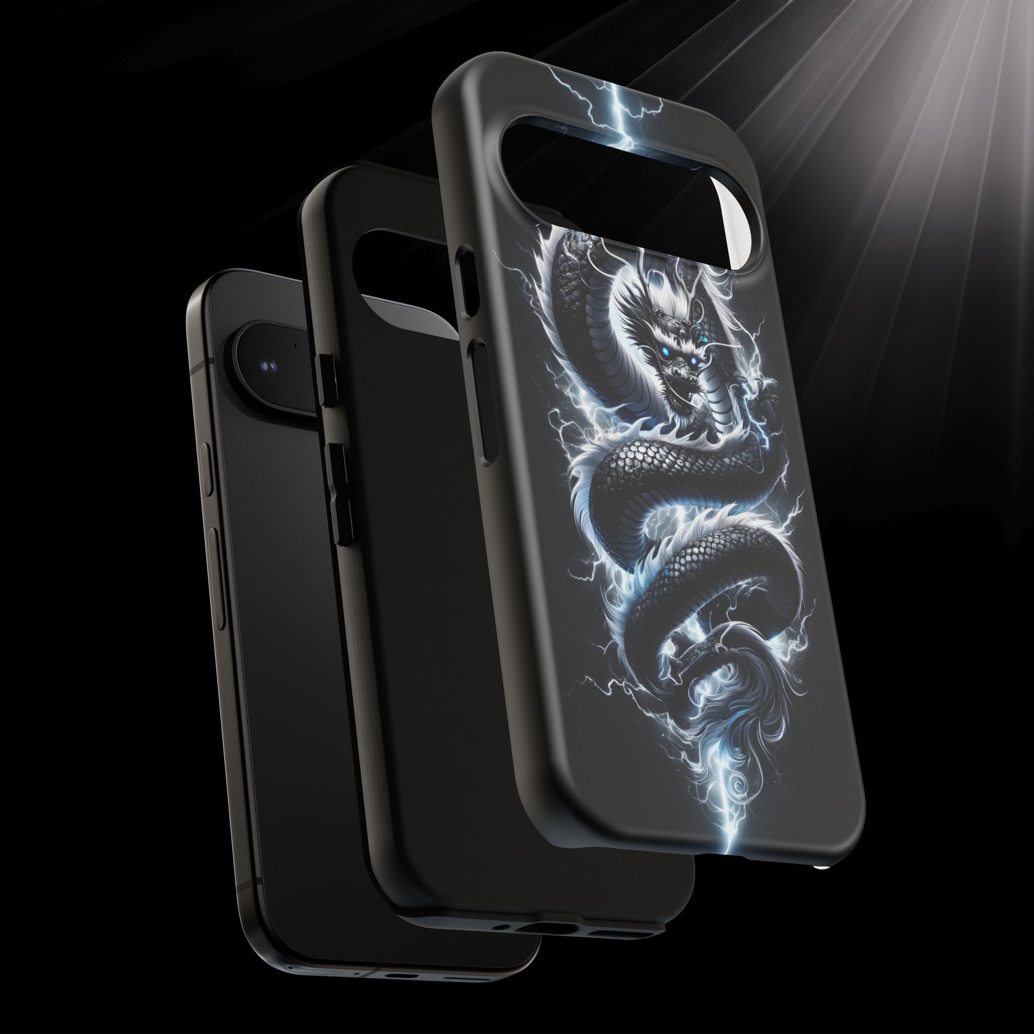 Storm Dragon Phone Case –Dark Thunder Serpent Design | Grim Sanctum