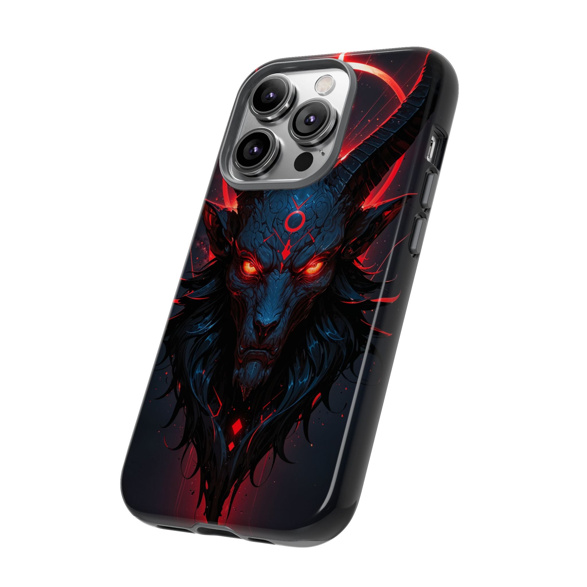 Demonic Goat Phone Case – Occult Baphomet Design | Grim Sanctum