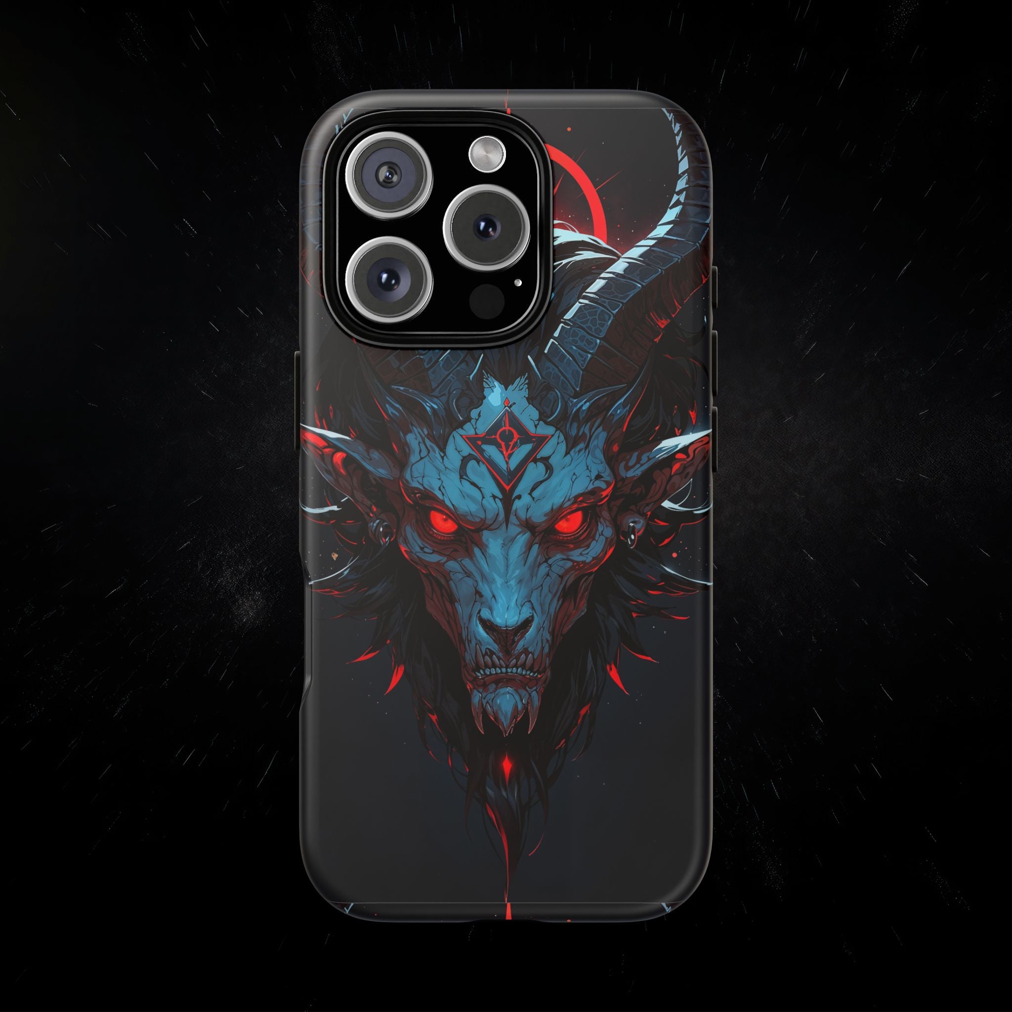 Cursed Goat Phone Case – Cursed Baphomet Design | Grim Sanctum