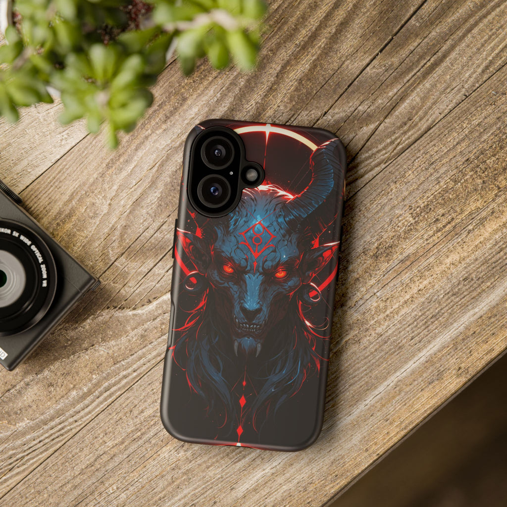 Blasphemous Goat Phone Case – Dark Ritual Sigil Design | Grim Sanctum