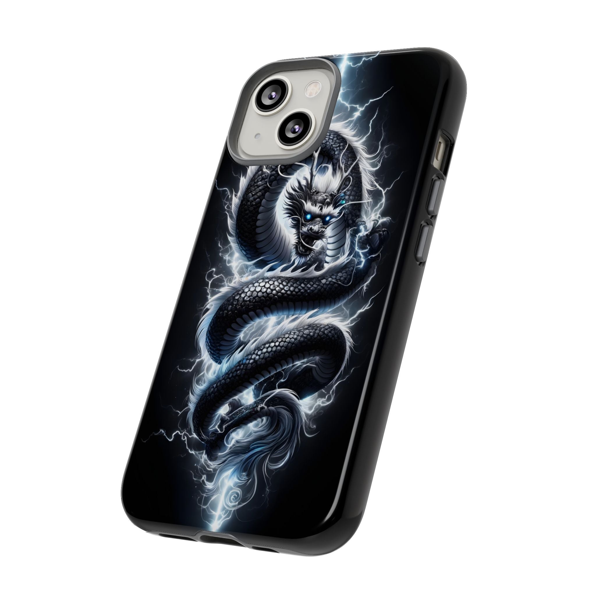 Storm Dragon Phone Case –Dark Thunder Serpent Design | Grim Sanctum