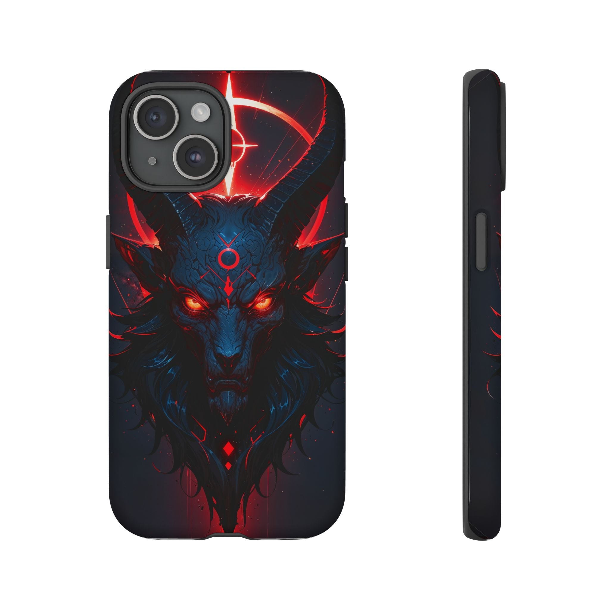 Demonic Goat Phone Case – Occult Baphomet Design | Grim Sanctum