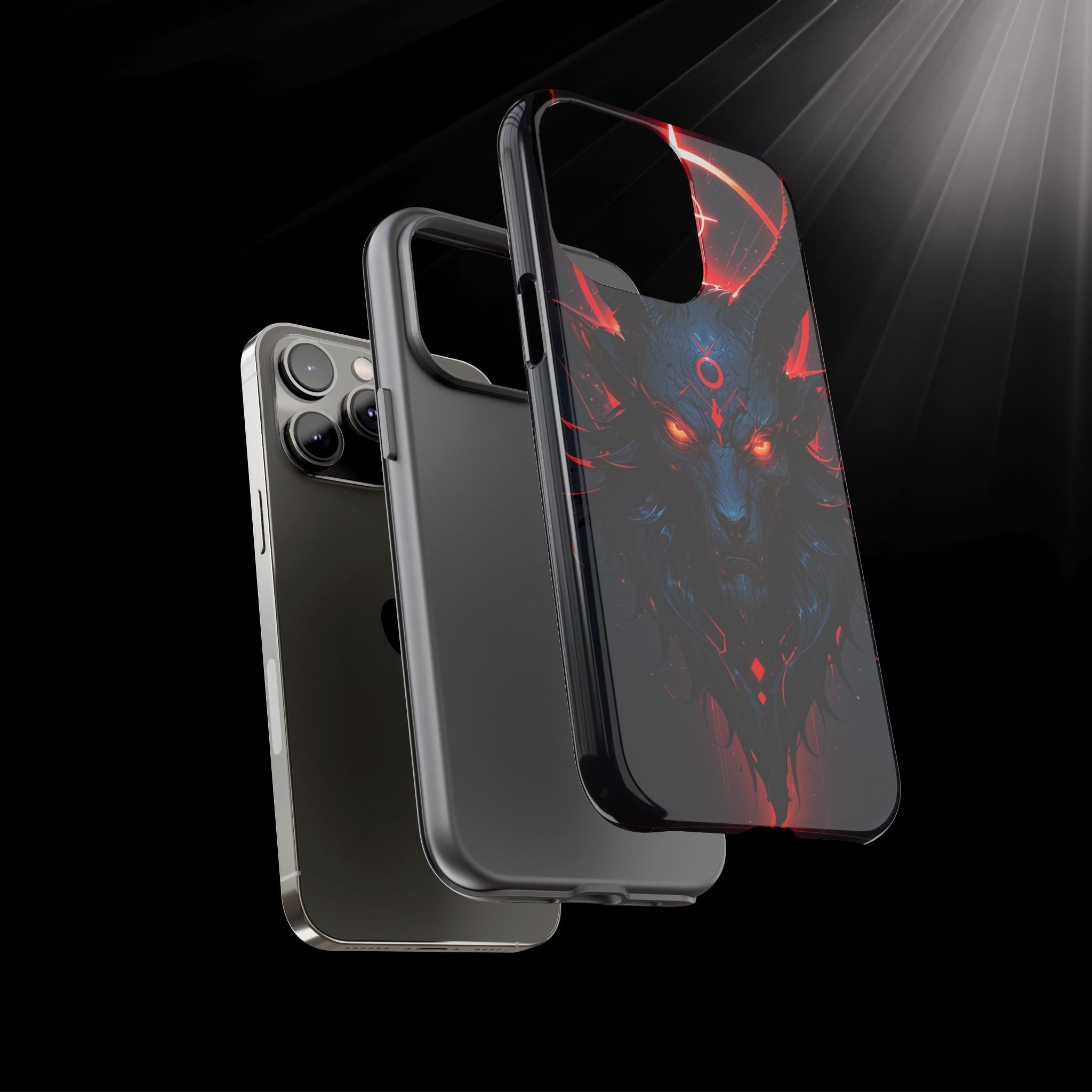 Demonic Goat Phone Case – Occult Baphomet Design | Grim Sanctum