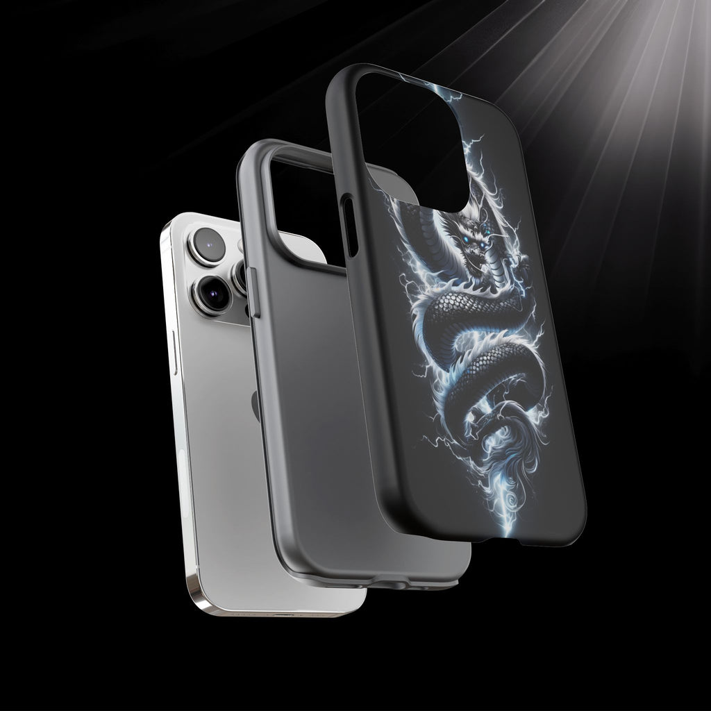 Storm Dragon Phone Case –Dark Thunder Serpent Design | Grim Sanctum