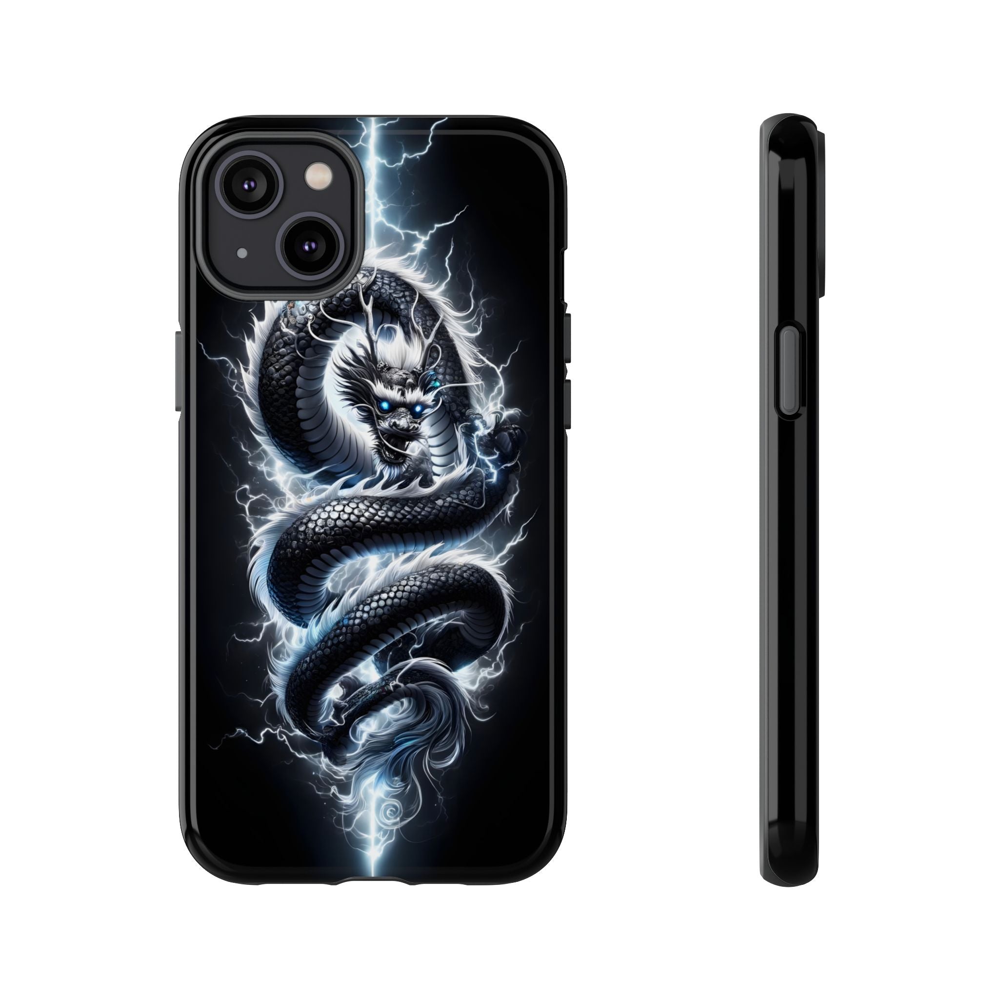 Storm Dragon Phone Case –Dark Thunder Serpent Design | Grim Sanctum