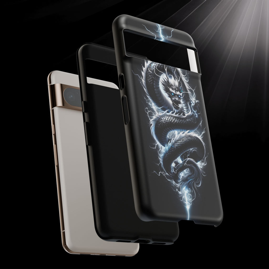 Storm Dragon Phone Case –Dark Thunder Serpent Design | Grim Sanctum