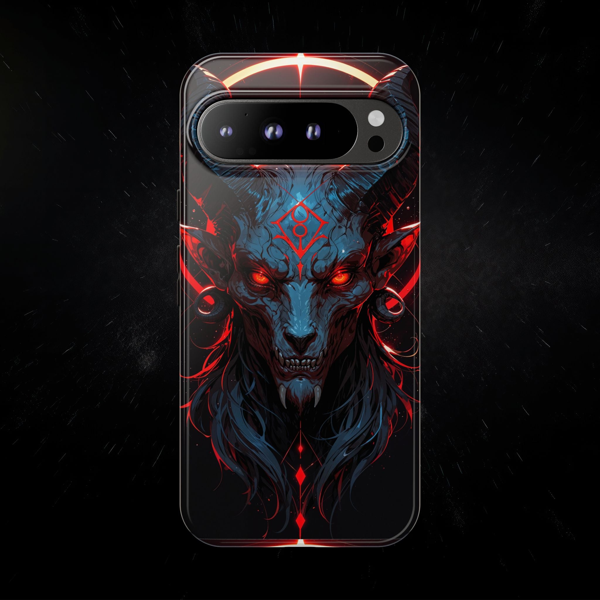 Blasphemous Goat Phone Case – Dark Ritual Sigil Design | Grim Sanctum