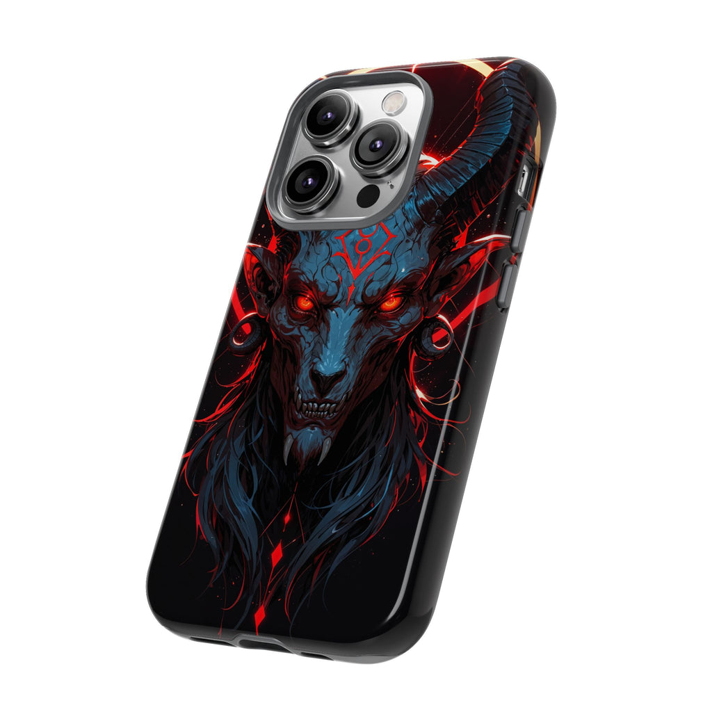 Blasphemous Goat Phone Case – Dark Ritual Sigil Design | Grim Sanctum