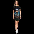Little Horrors - Leon - Street Style T-Shirt Dress – Soft Stretch & Playful Design
