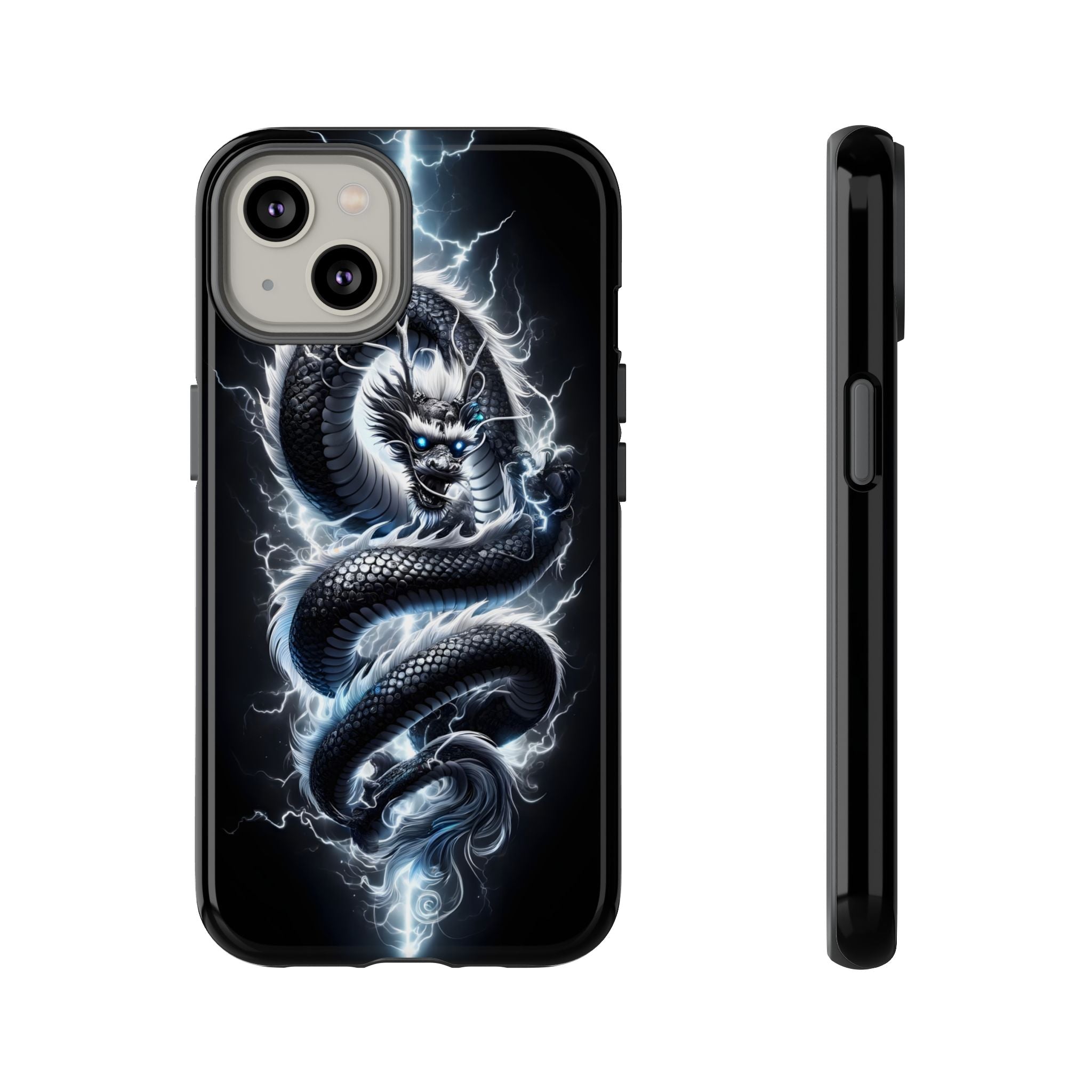 Storm Dragon Phone Case –Dark Thunder Serpent Design | Grim Sanctum