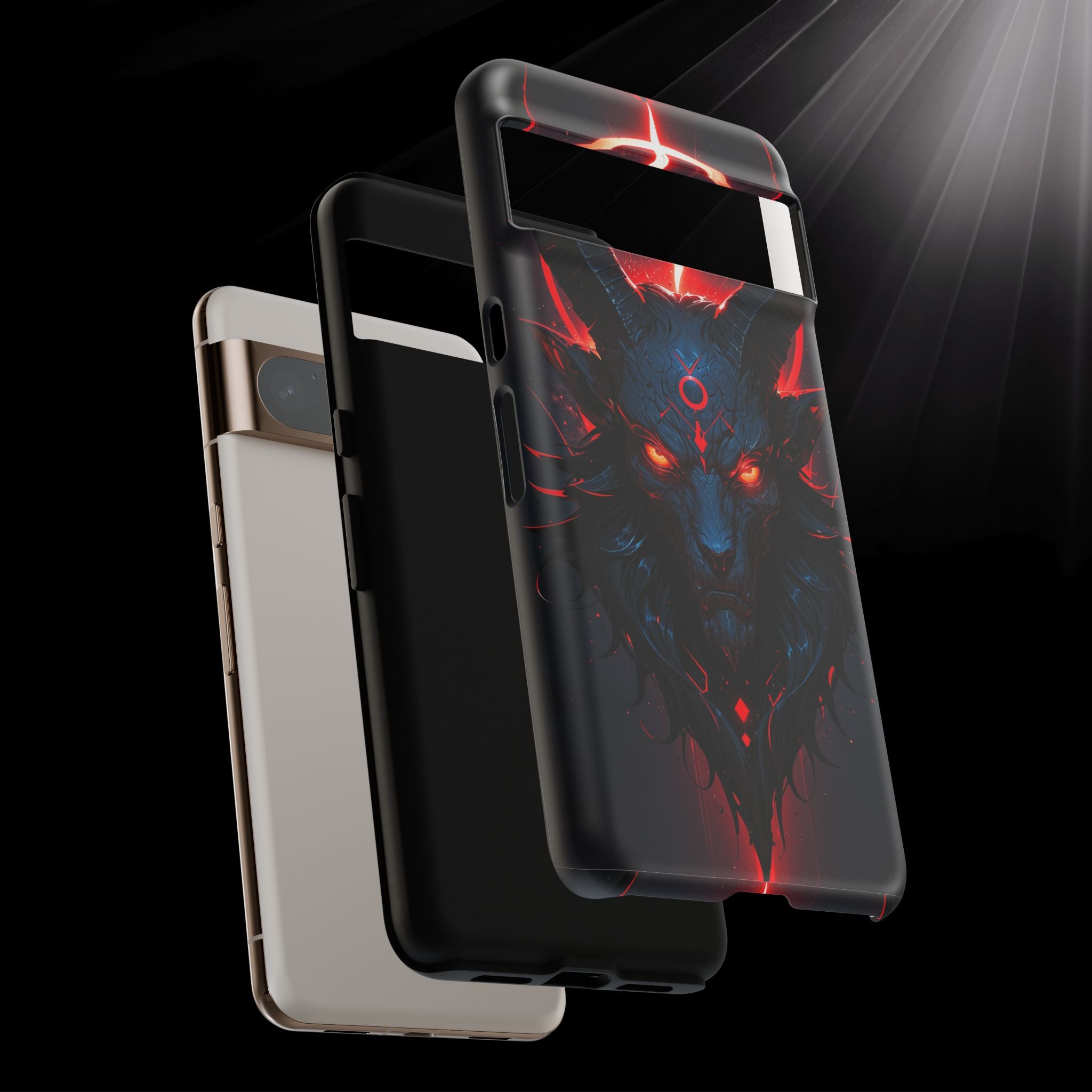 Demonic Goat Phone Case – Occult Baphomet Design | Grim Sanctum