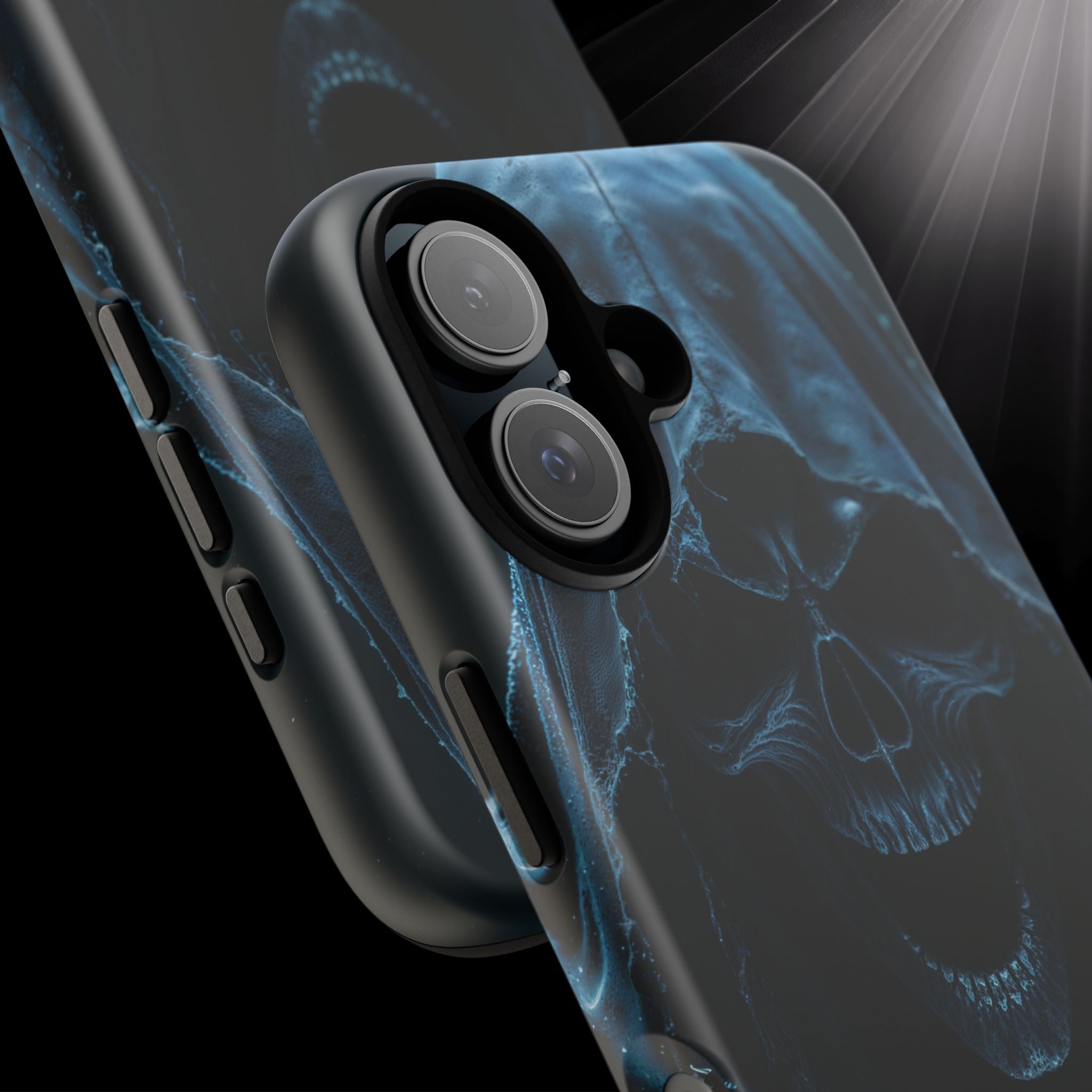 Dark Reaper Phone Case – Gothic Skull Hooded Death Design | Grim Sanctum Exclusive