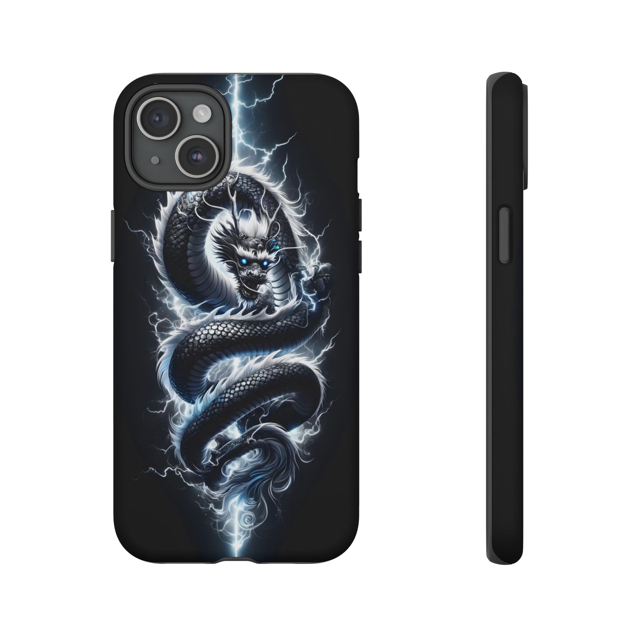 Storm Dragon Phone Case –Dark Thunder Serpent Design | Grim Sanctum