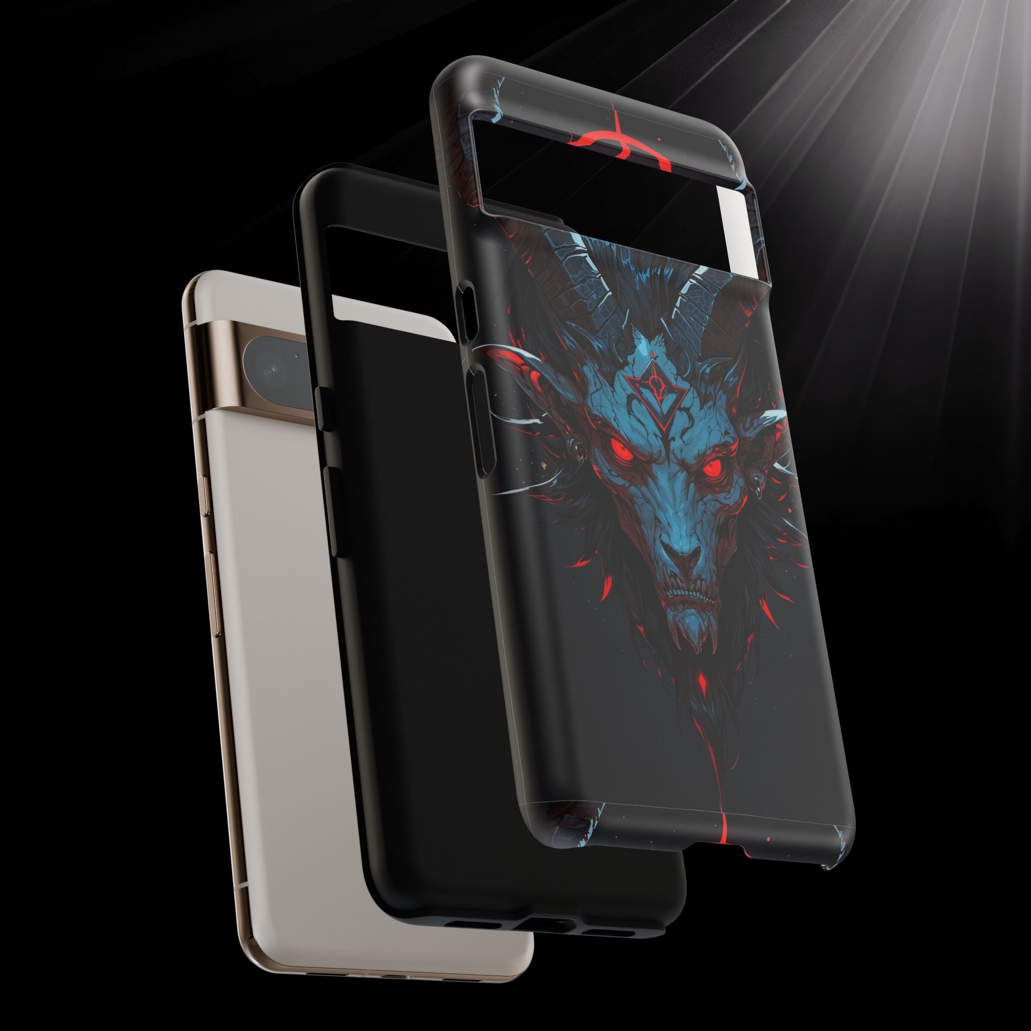 Cursed Goat Phone Case – Cursed Baphomet Design | Grim Sanctum