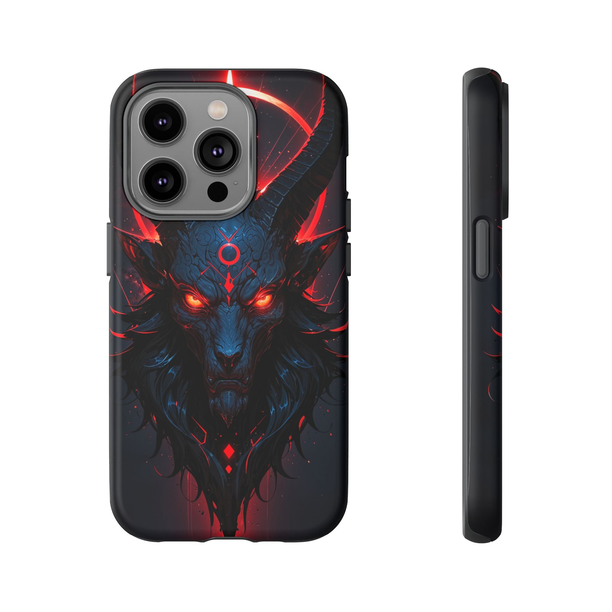 Demonic Goat Phone Case – Occult Baphomet Design | Grim Sanctum