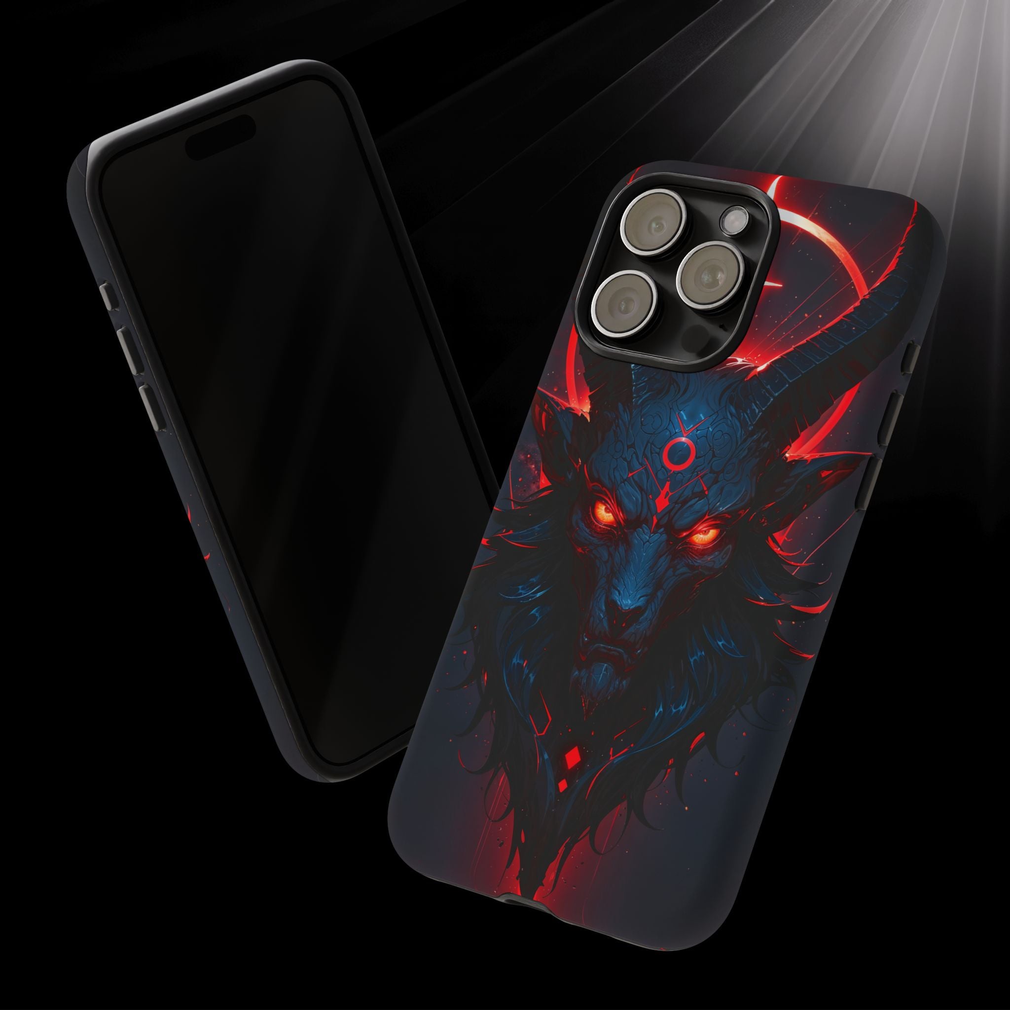Demonic Goat Phone Case – Occult Baphomet Design | Grim Sanctum