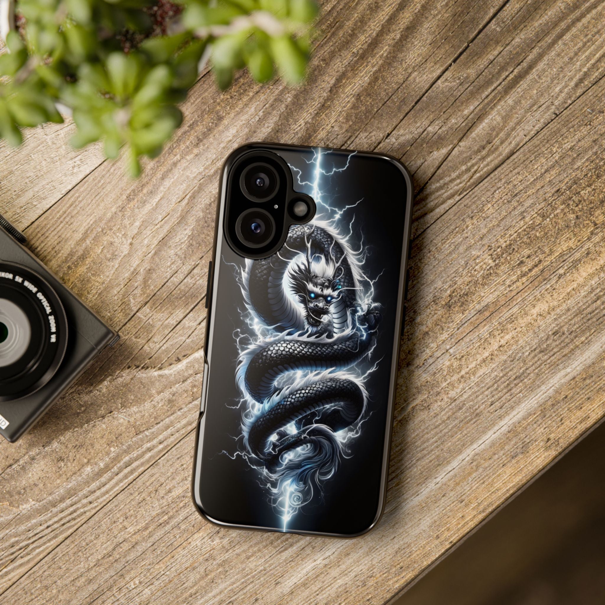Storm Dragon Phone Case –Dark Thunder Serpent Design | Grim Sanctum
