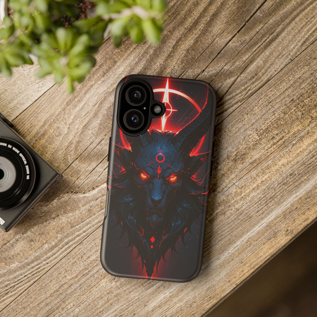 Demonic Goat Phone Case – Occult Baphomet Design | Grim Sanctum