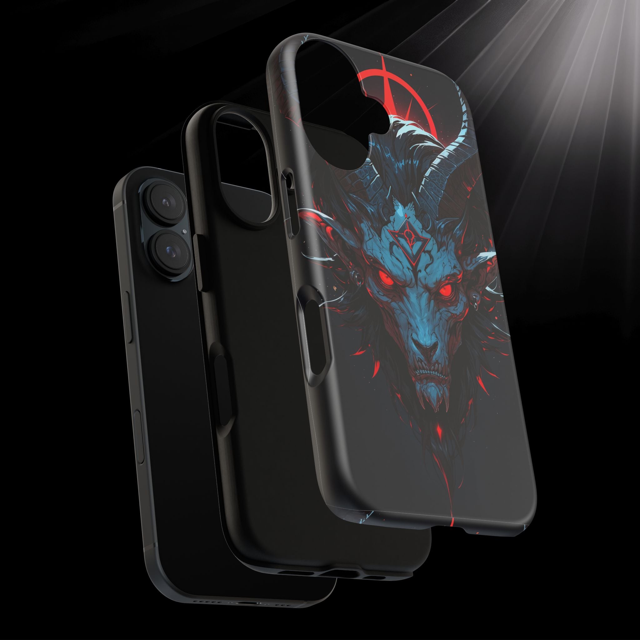 Cursed Goat Phone Case – Cursed Baphomet Design | Grim Sanctum