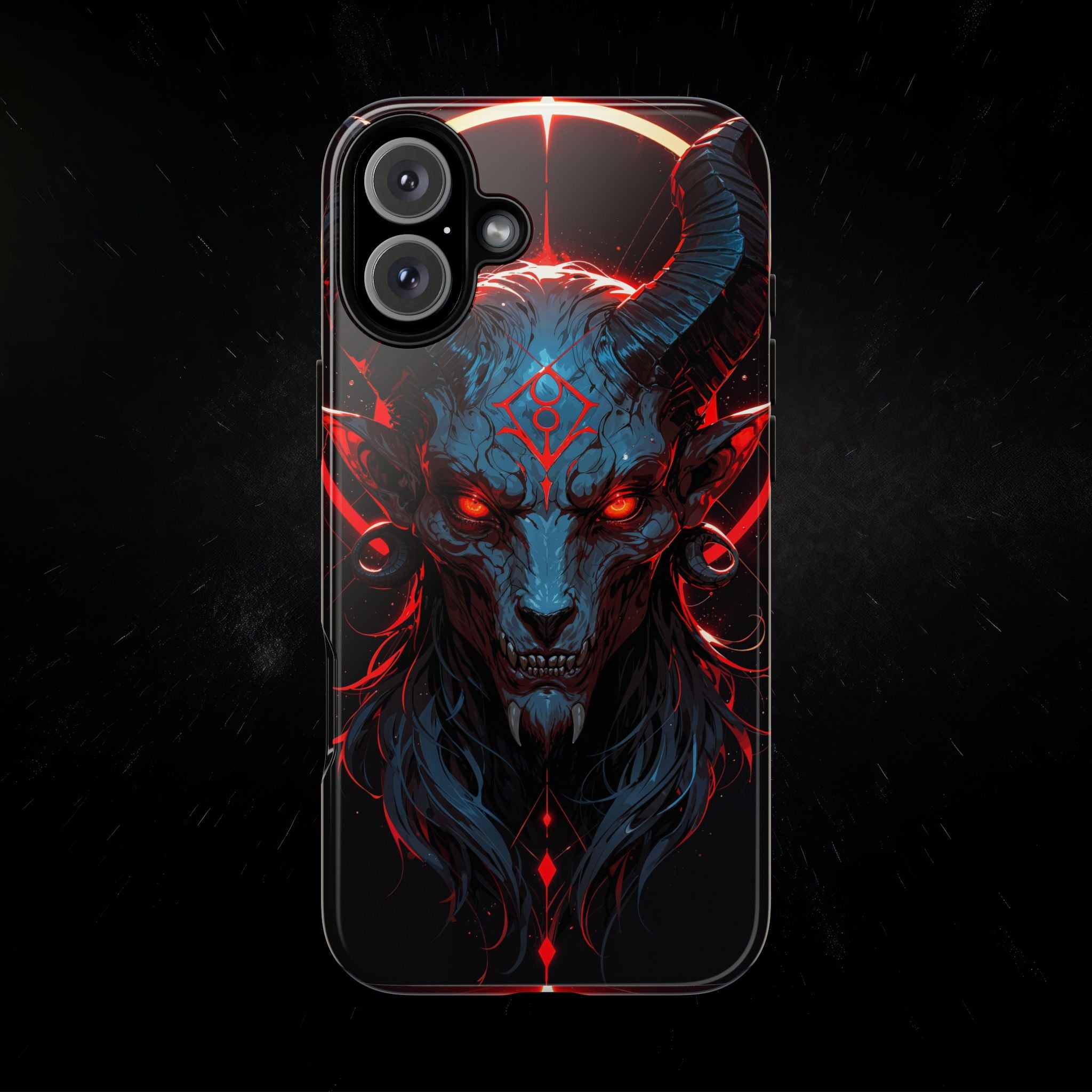 Blasphemous Goat Phone Case – Dark Ritual Sigil Design | Grim Sanctum