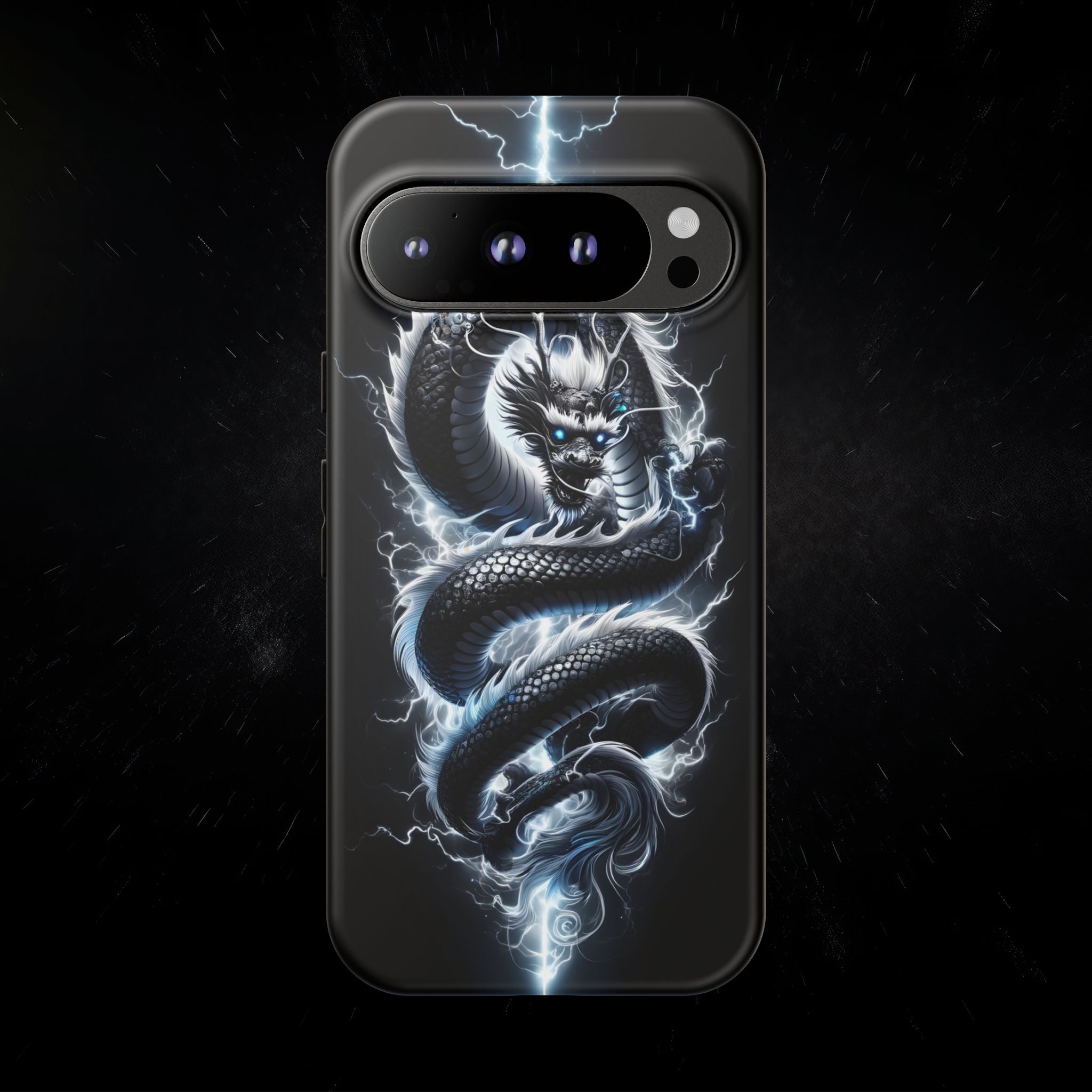 Storm Dragon Phone Case –Dark Thunder Serpent Design | Grim Sanctum