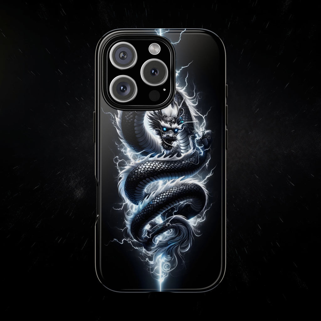 Storm Dragon Phone Case –Dark Thunder Serpent Design | Grim Sanctum