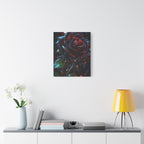 Dark Blood Rose Canvas Print - Gothic Floral Art