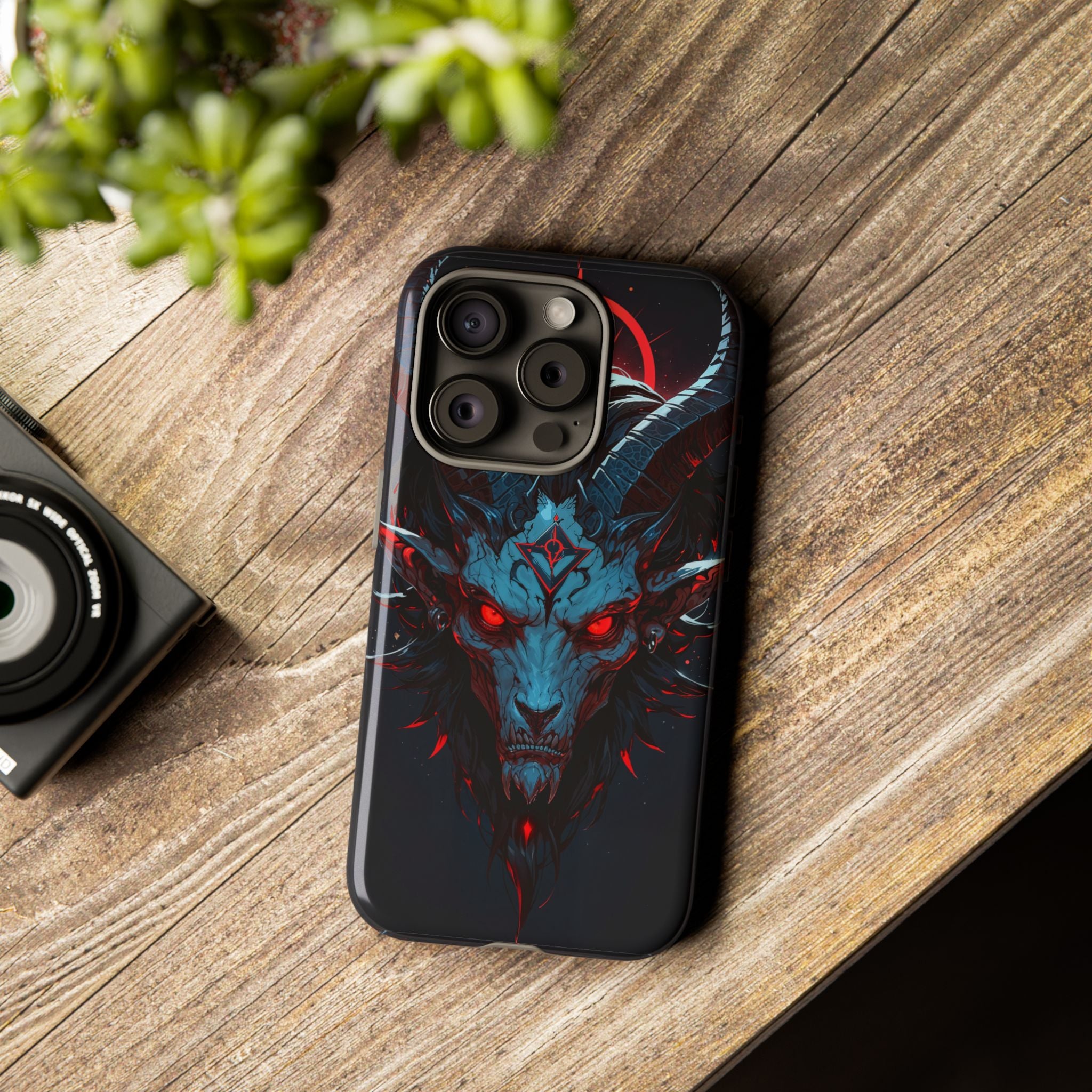 Cursed Goat Phone Case – Cursed Baphomet Design | Grim Sanctum