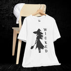Wicked Witch Silhouette T-Shirt - Enchanting Gothic Style