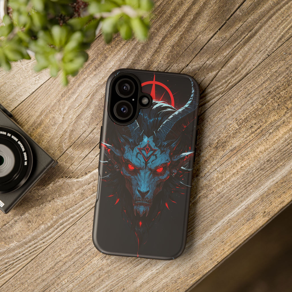 Cursed Goat Phone Case – Cursed Baphomet Design | Grim Sanctum