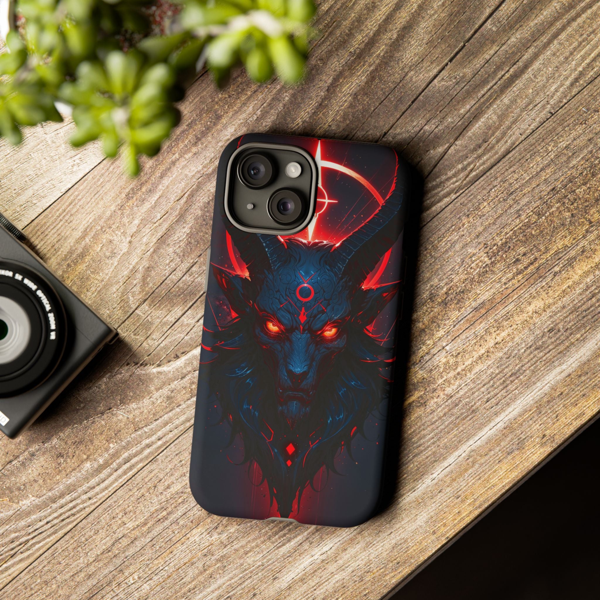 Demonic Goat Phone Case – Occult Baphomet Design | Grim Sanctum