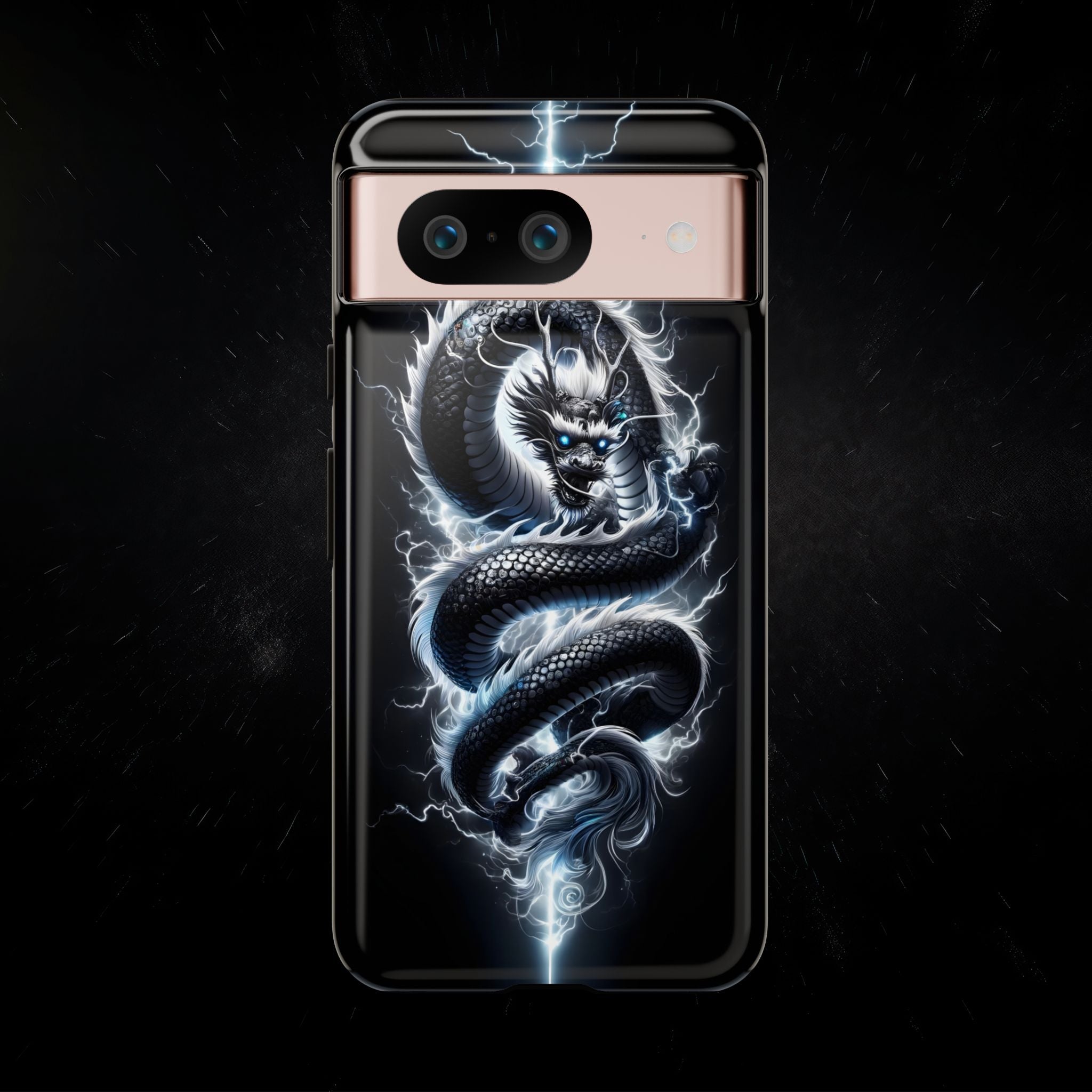 Storm Dragon Phone Case –Dark Thunder Serpent Design | Grim Sanctum