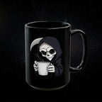 Grim Roast “Caffeine for the Soul” Mug – Gothic Grim Reaper Coffee Cup (11oz & 15oz)