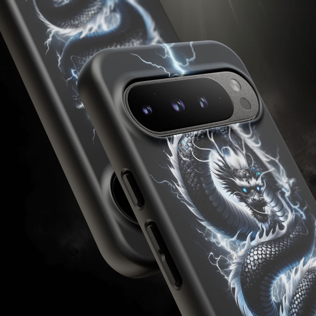 Storm Dragon Phone Case –Dark Thunder Serpent Design | Grim Sanctum