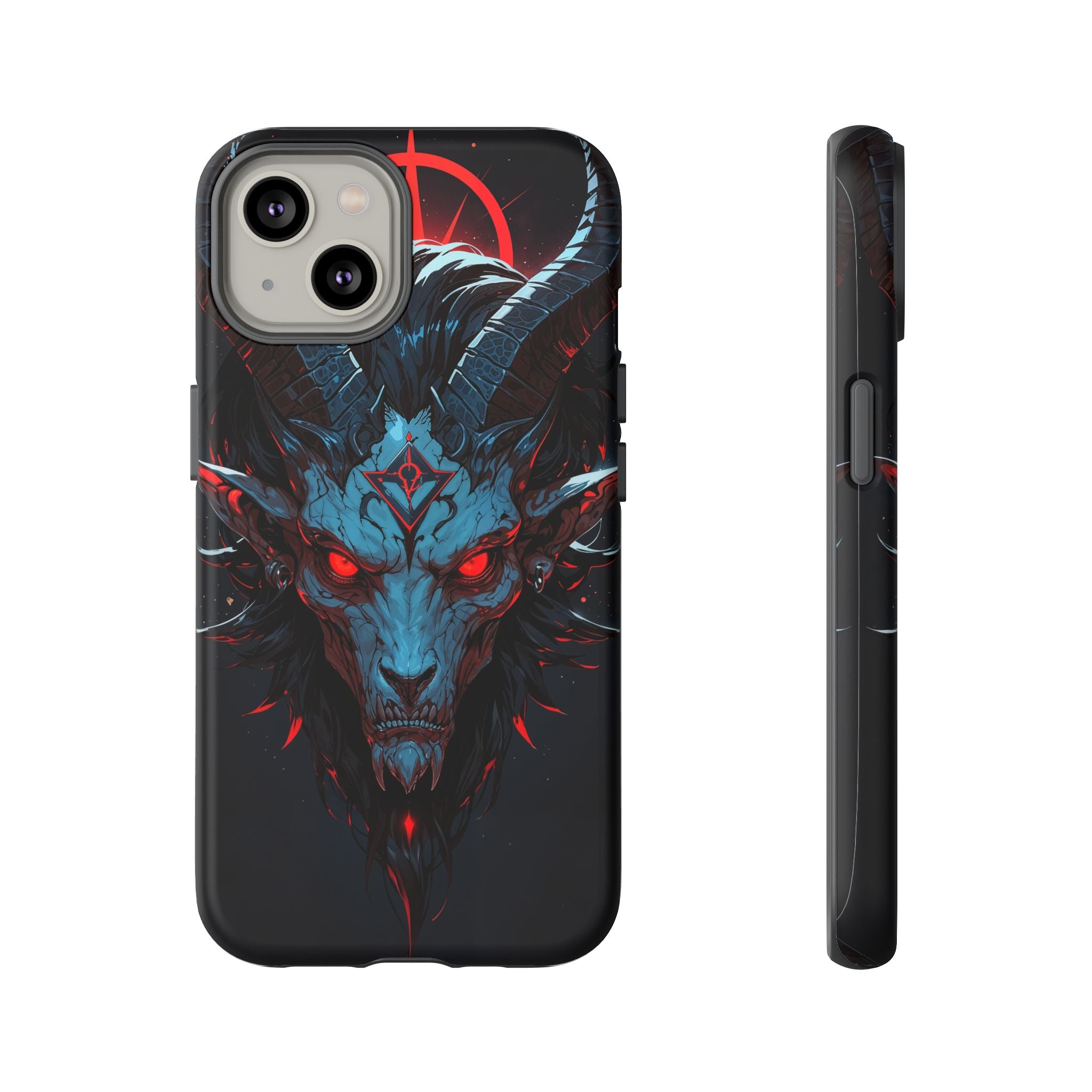 Cursed Goat Phone Case – Cursed Baphomet Design | Grim Sanctum