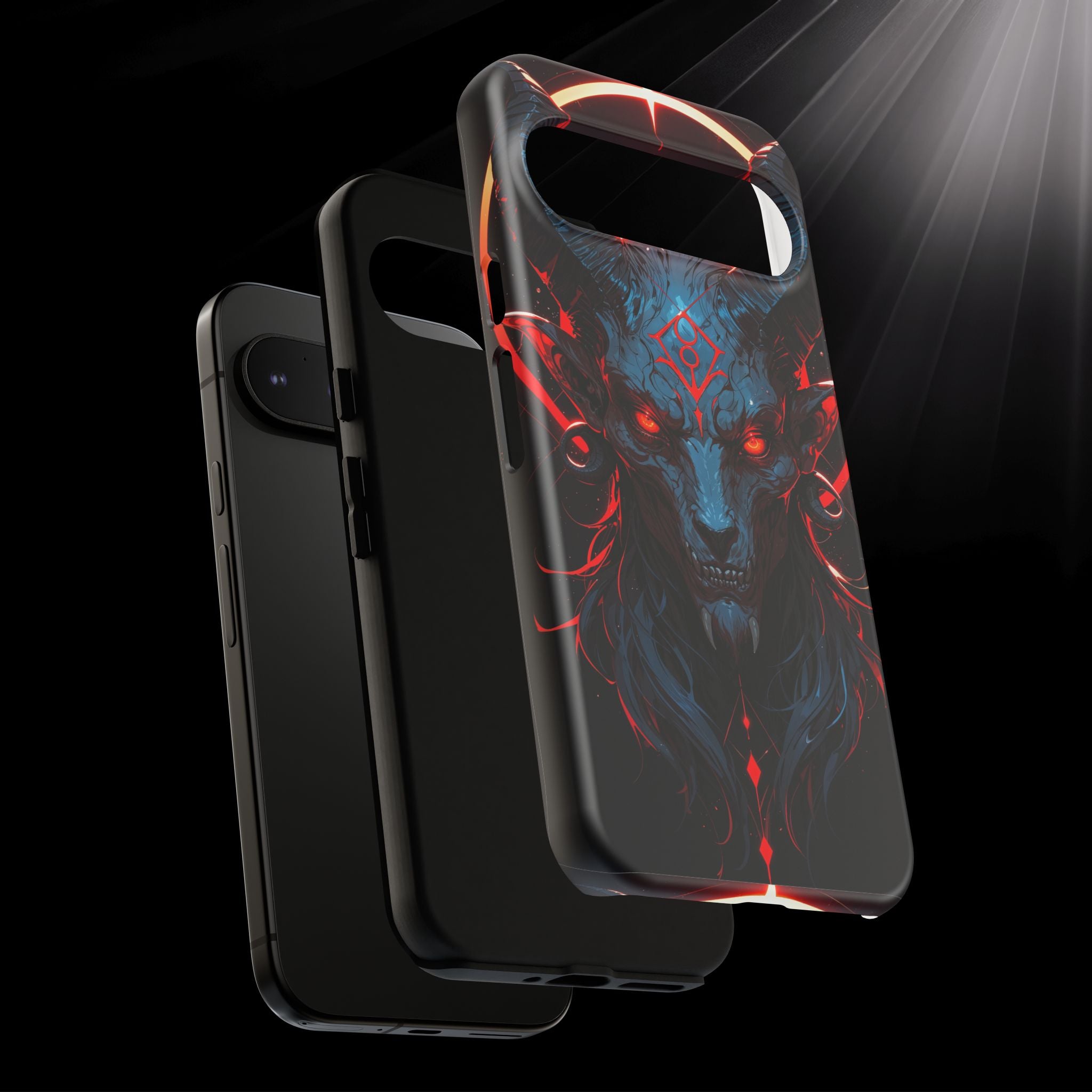 Blasphemous Goat Phone Case – Dark Ritual Sigil Design | Grim Sanctum