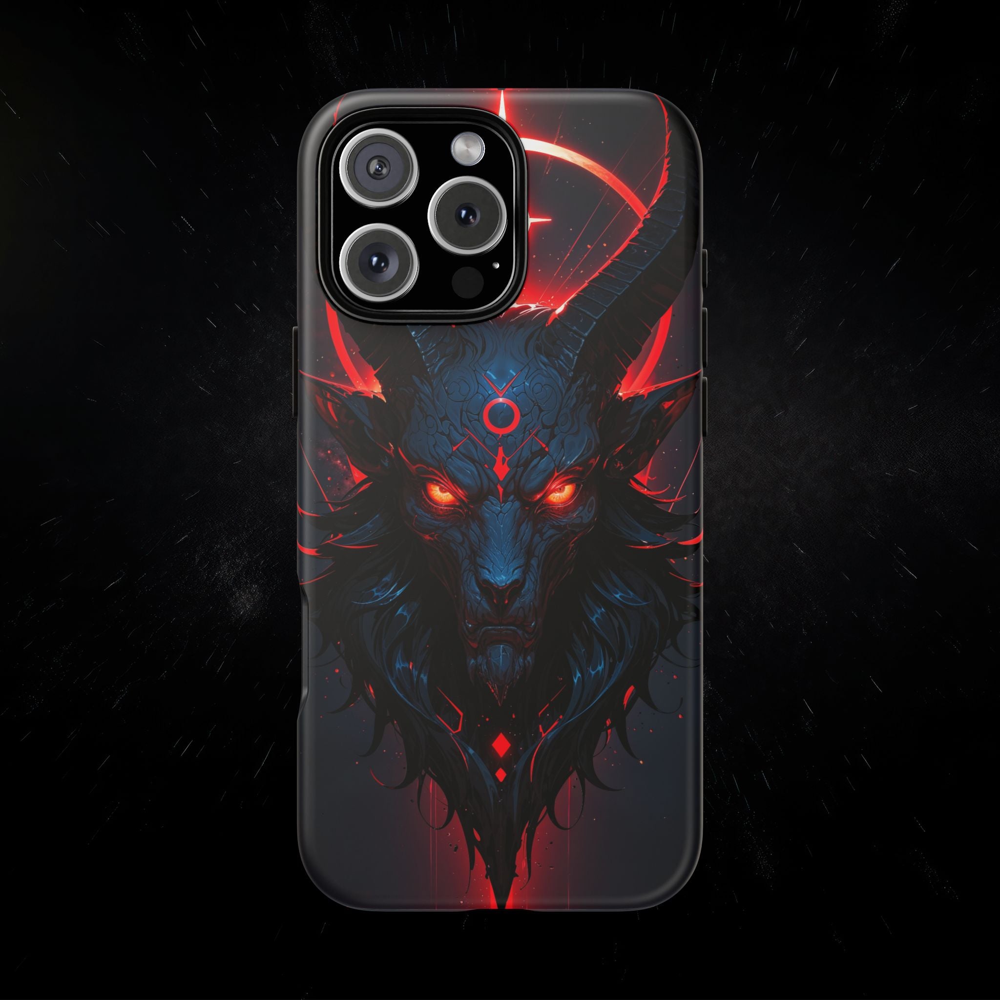 Demonic Goat Phone Case – Occult Baphomet Design | Grim Sanctum