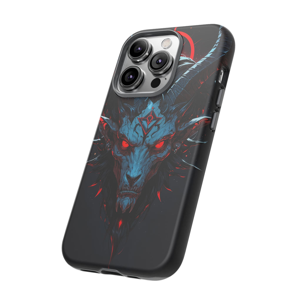 Cursed Goat Phone Case – Cursed Baphomet Design | Grim Sanctum