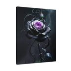 Shadow Bloom Canvas Print - Gothic Rose Art