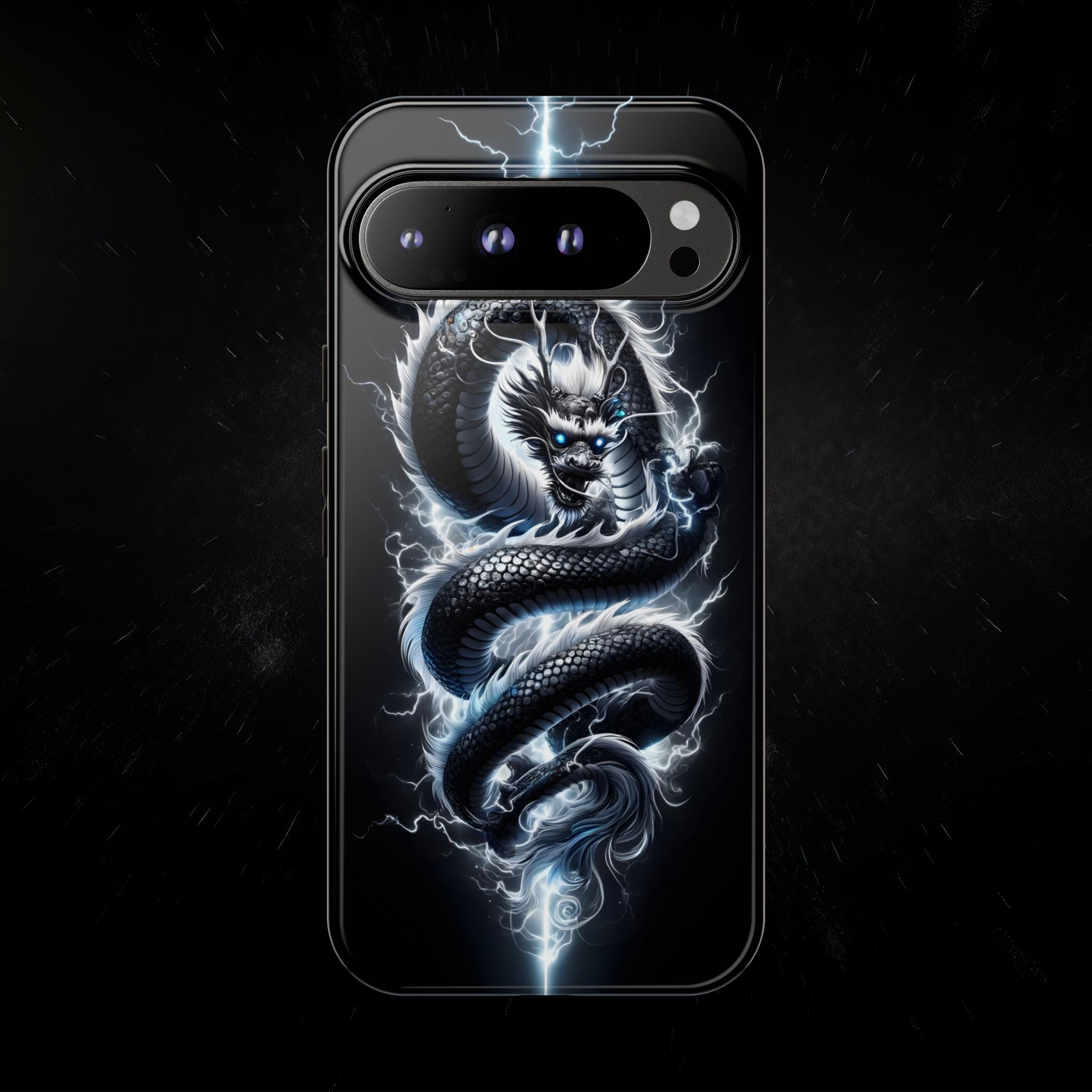 Storm Dragon Phone Case –Dark Thunder Serpent Design | Grim Sanctum