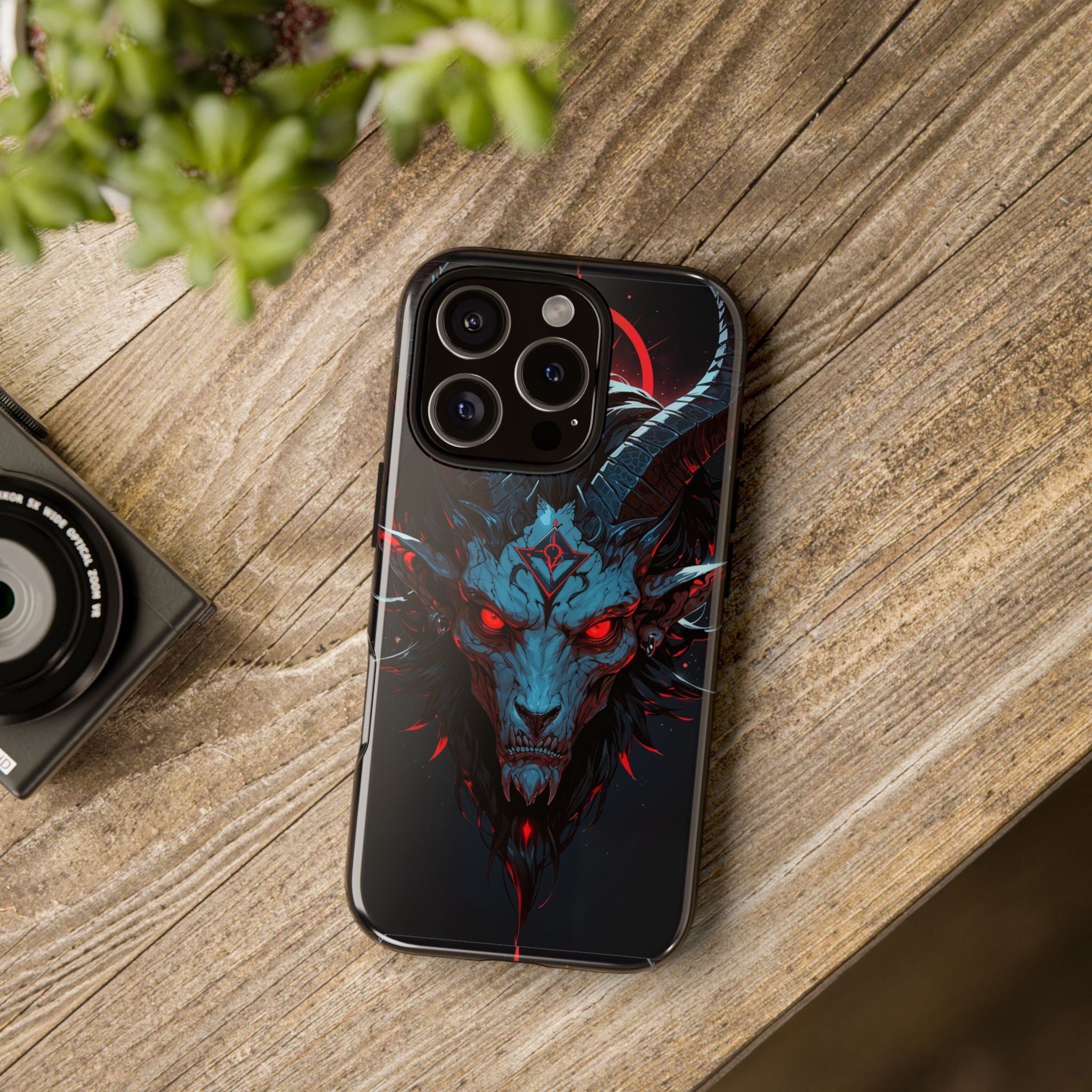 Cursed Goat Phone Case – Cursed Baphomet Design | Grim Sanctum