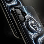 Storm Dragon Phone Case –Dark Thunder Serpent Design | Grim Sanctum
