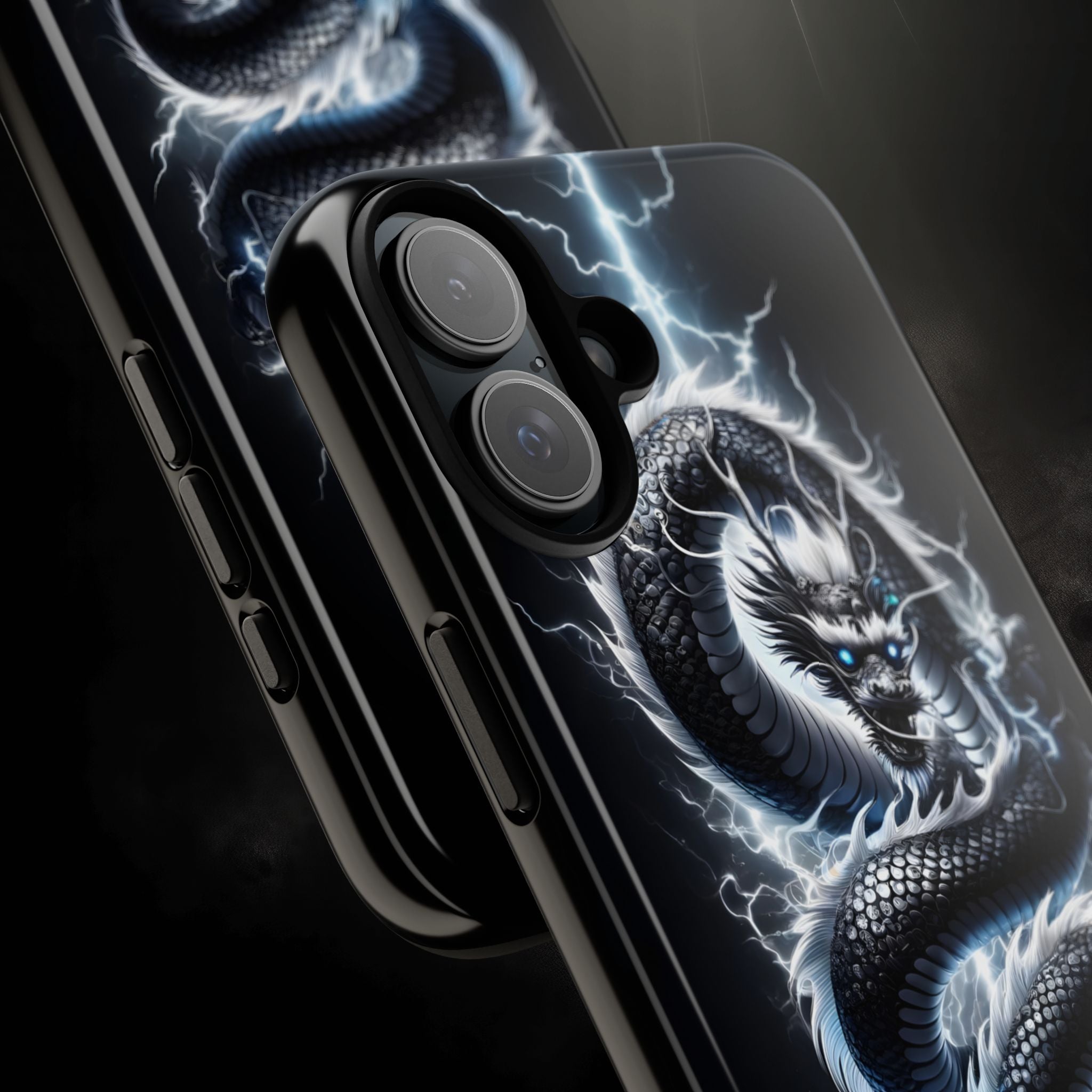 Storm Dragon Phone Case –Dark Thunder Serpent Design | Grim Sanctum