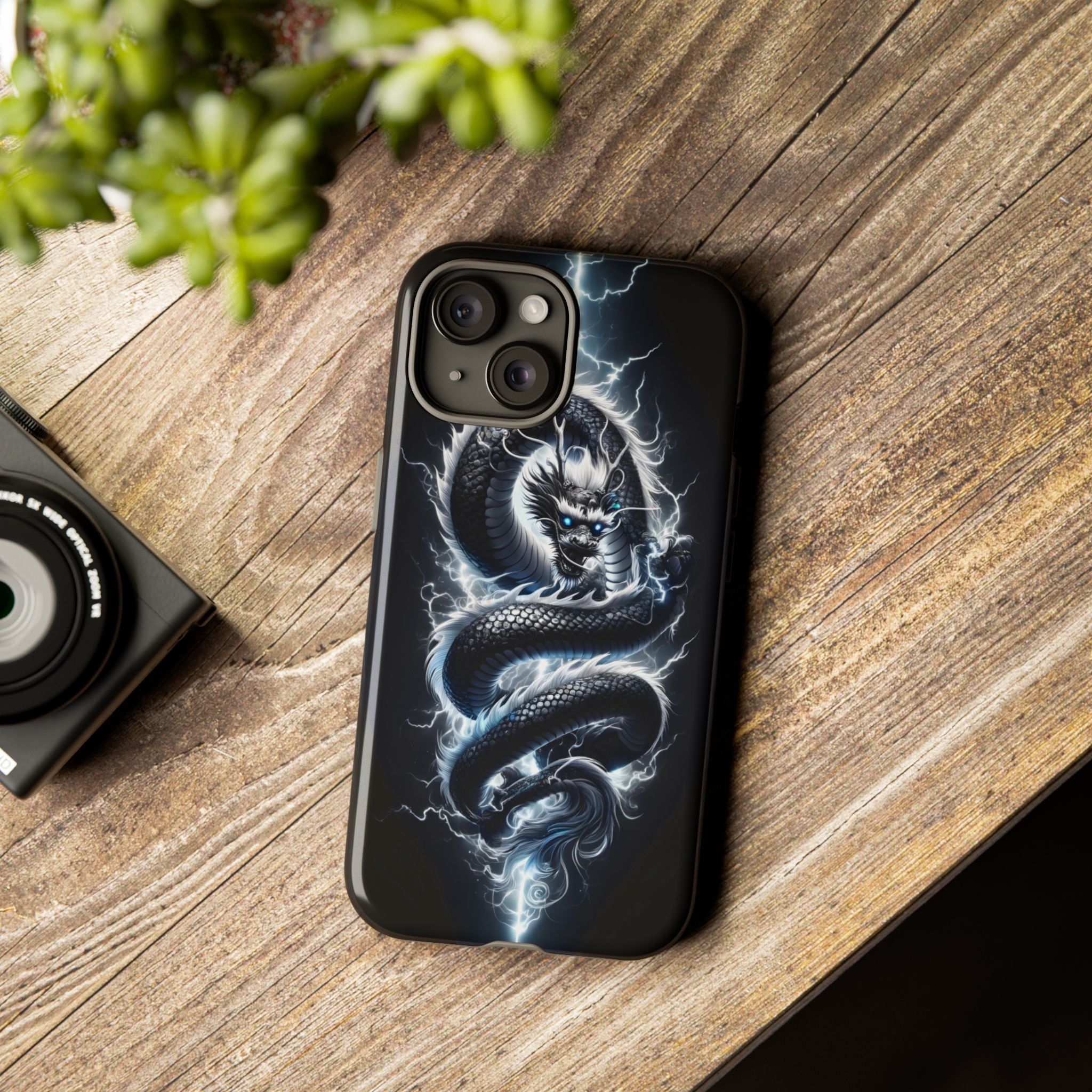 Storm Dragon Phone Case –Dark Thunder Serpent Design | Grim Sanctum