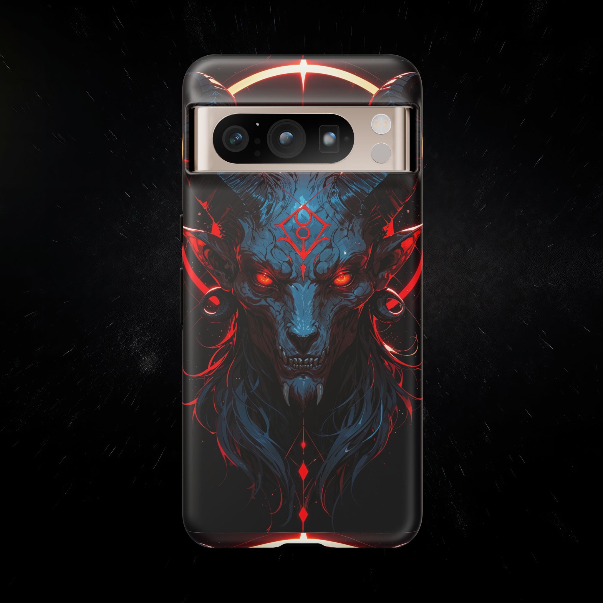 Blasphemous Goat Phone Case – Dark Ritual Sigil Design | Grim Sanctum
