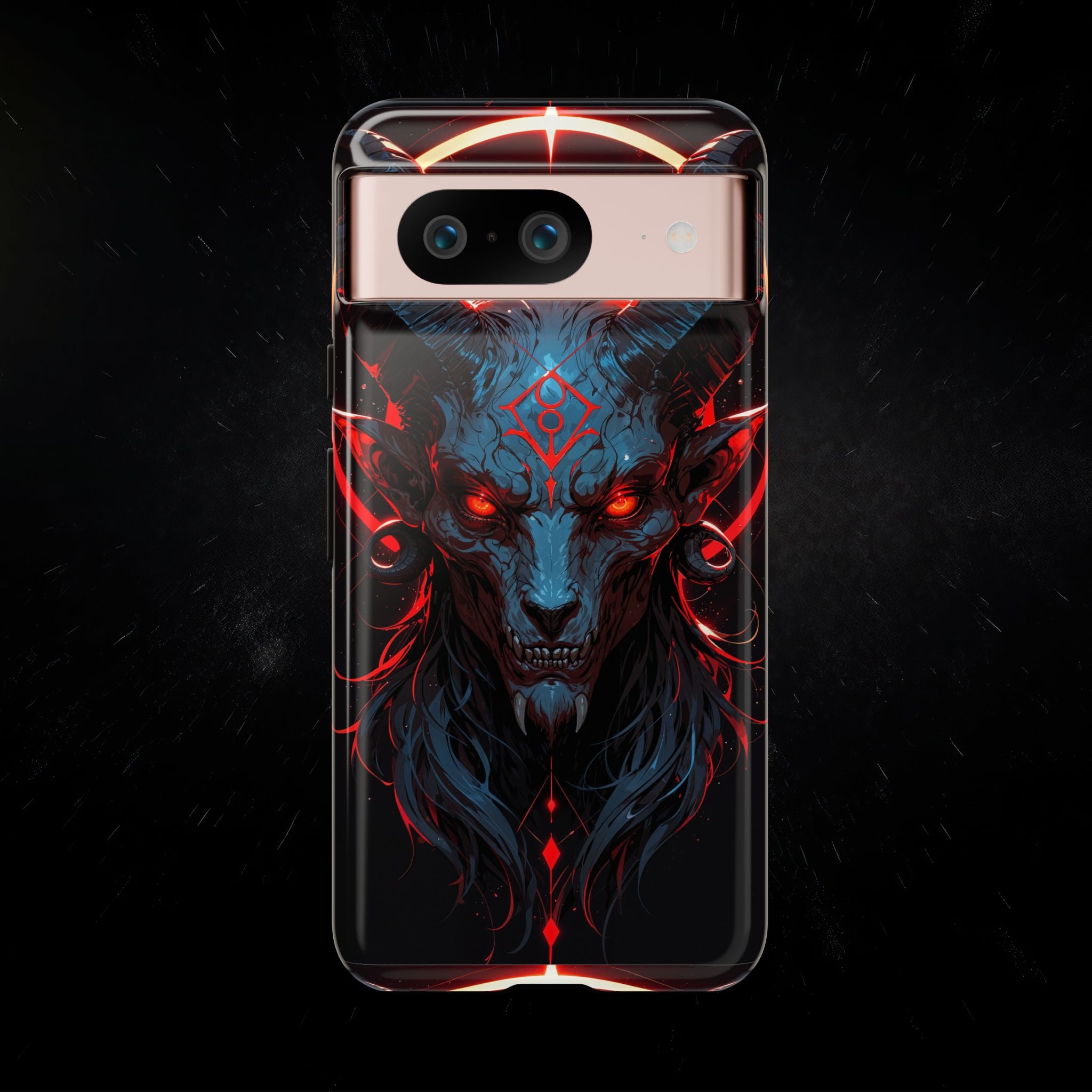 Blasphemous Goat Phone Case – Dark Ritual Sigil Design | Grim Sanctum
