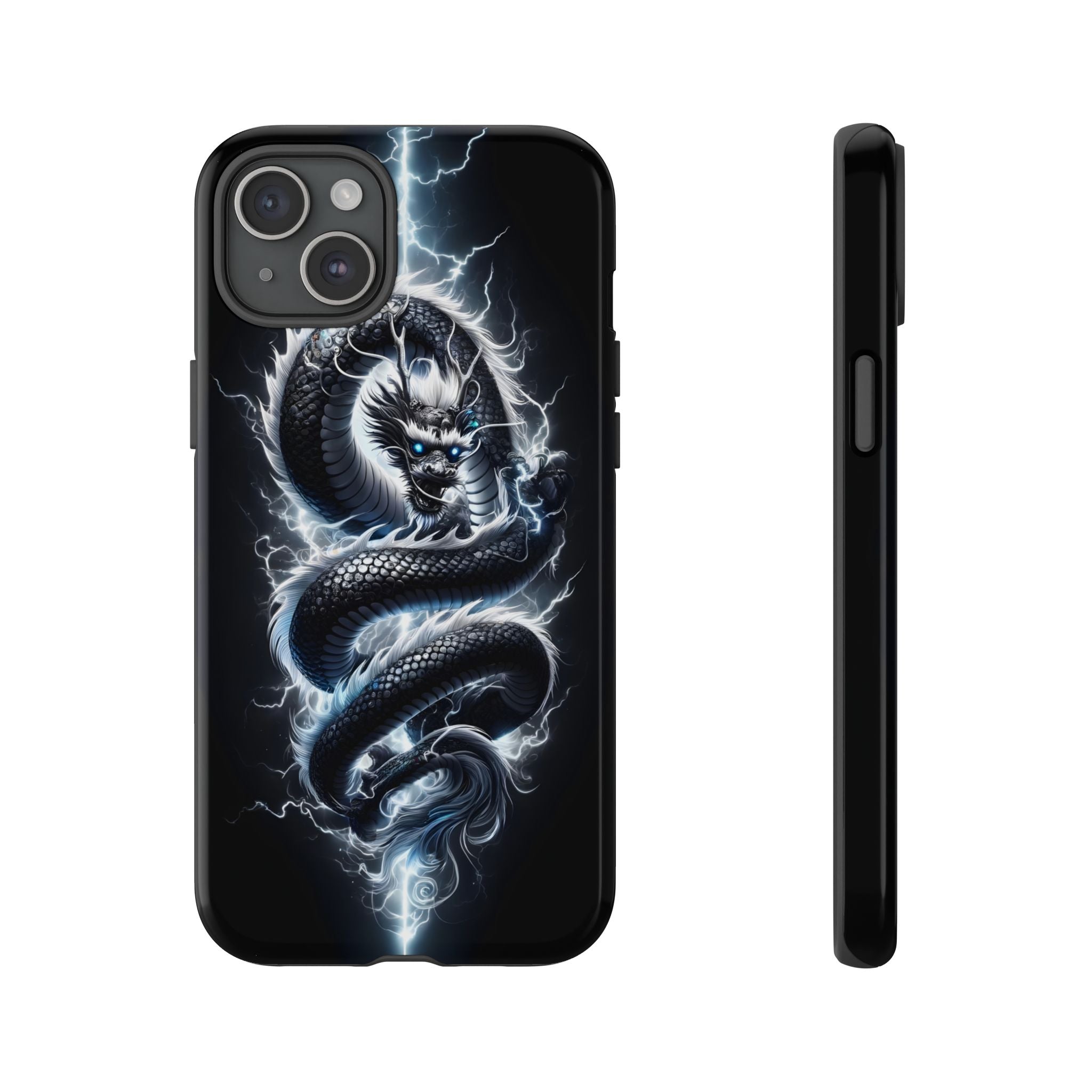 Storm Dragon Phone Case –Dark Thunder Serpent Design | Grim Sanctum