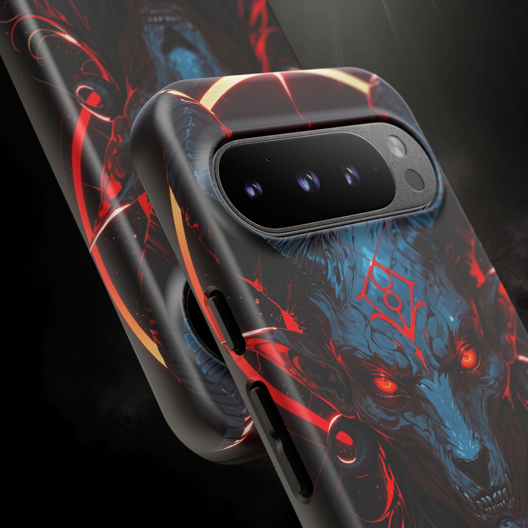 Blasphemous Goat Phone Case – Dark Ritual Sigil Design | Grim Sanctum