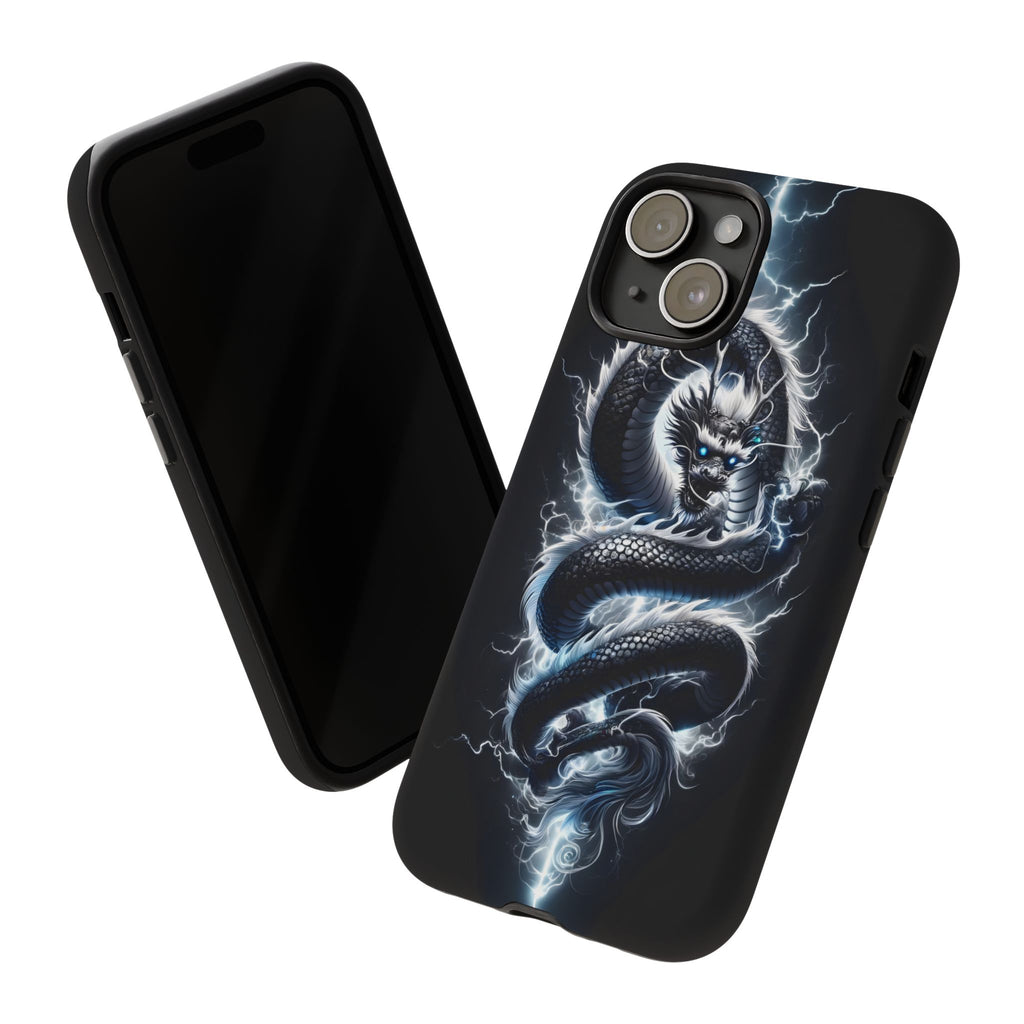 Storm Dragon Phone Case –Dark Thunder Serpent Design | Grim Sanctum